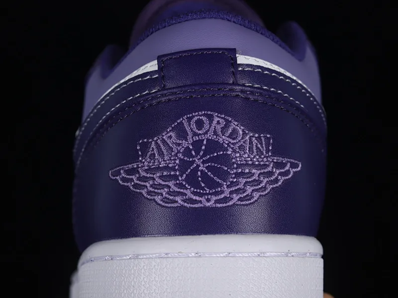 All categories Air Jordan Jordan series basketball shoes Air Jordan 1 Low Z version Air Jordan 1 Low AJ1 Joe 1 white and purple low-top cultural casual sneakers 553558-515